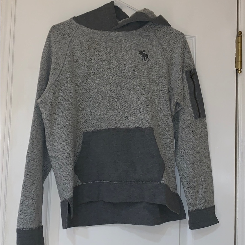 Boys Abercrombie Grey inverse Hoodie